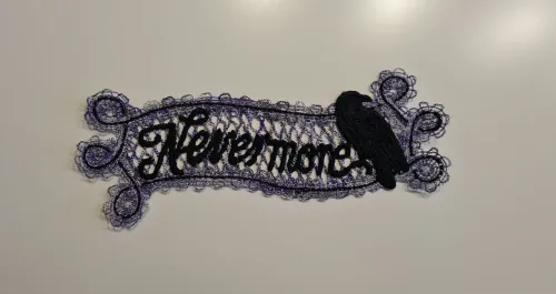 nevermore- paars gemêleerd met zwart